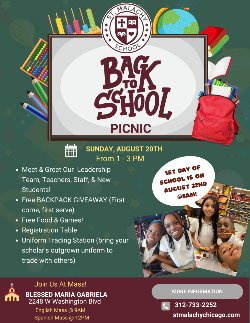 Back To School Picnic Flyer